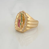 Anillo Virgen Guadalupe 7.45 g / T 8 1/4 Oro Amarillo 18K