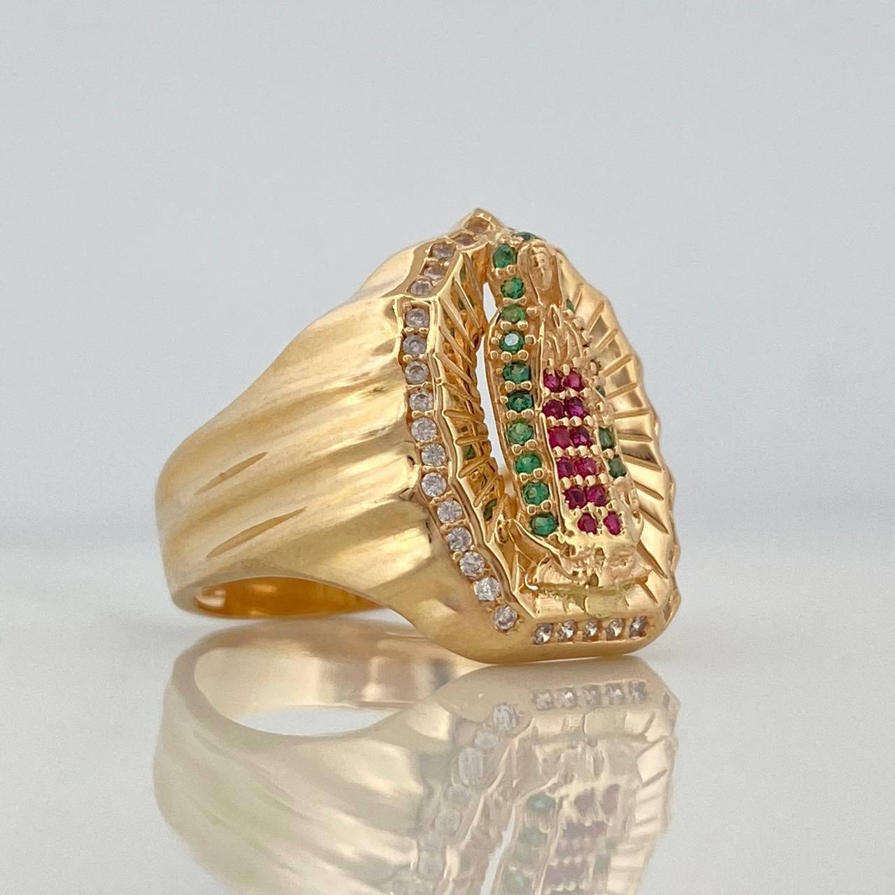 Anillo Virgen Guadalupe 7.45 g / T 8 1/4 Oro Amarillo 18K