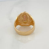 Anillo Virgen Guadalupe 7.45 g / T 8 1/4 Oro Amarillo 18K