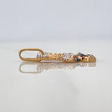Dije San Miguel Arcangel 1.5 g / 2 cm Tres Oros 18K