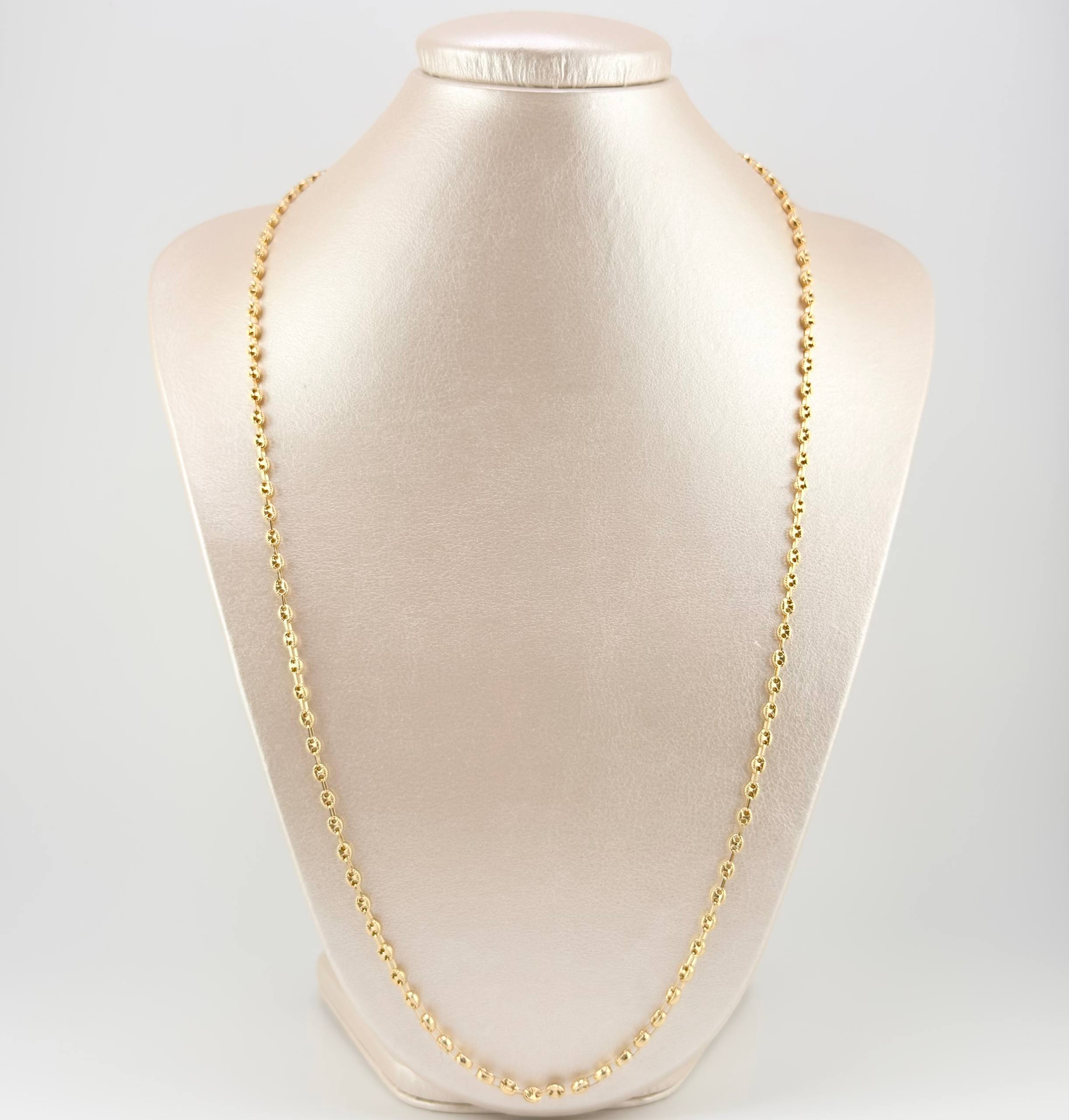 Cadena GC 7.9gr / 65cm / 3.4mm Oro Amarillo 18K