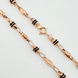 Cadena Rustico Tornillo 10.3gr / 60cm / 4mm Oro Rosa 18K ©