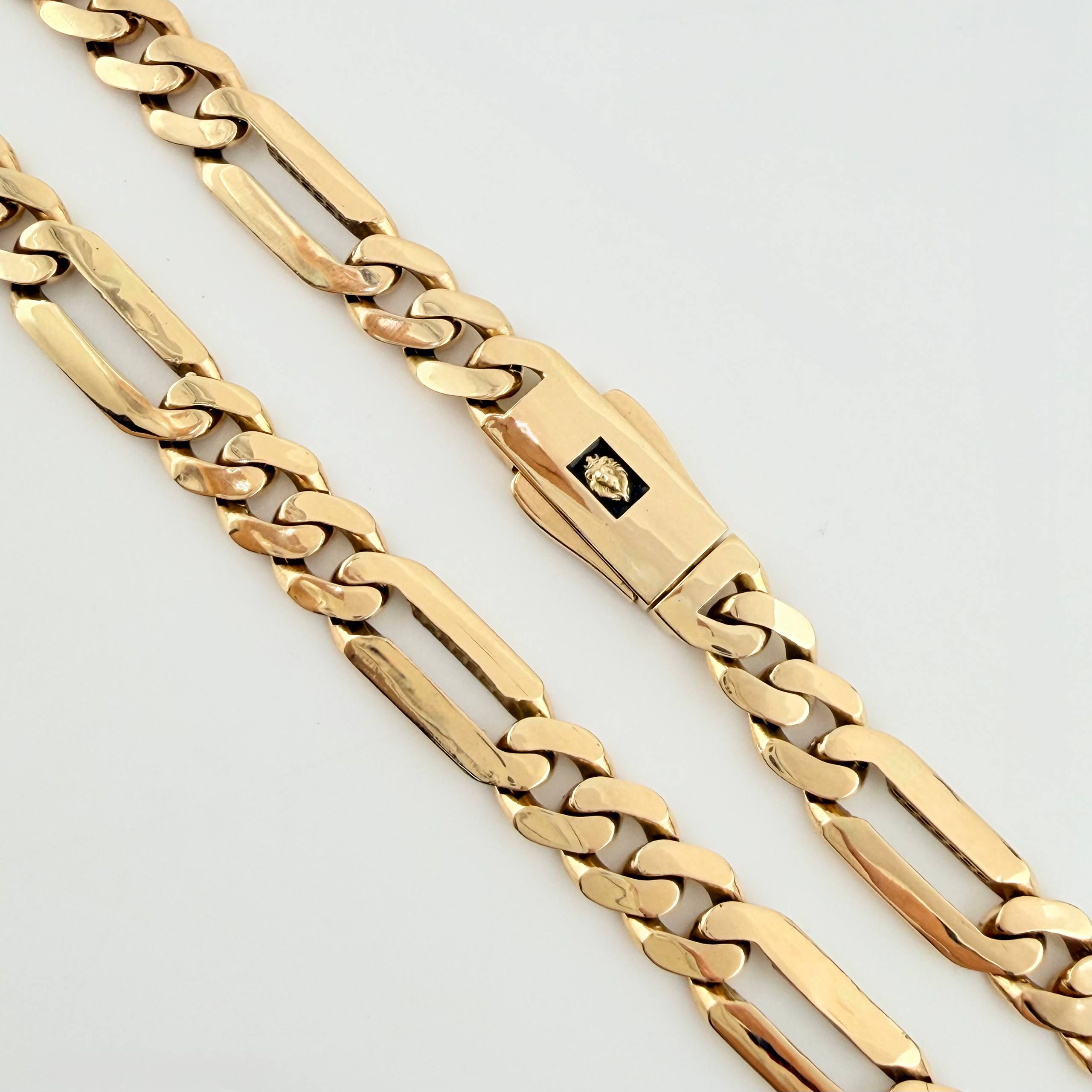 Cadena Figaro 33.95gr / 60cm / 8mm Oro Amarillo Nac.Esp. 18K ©