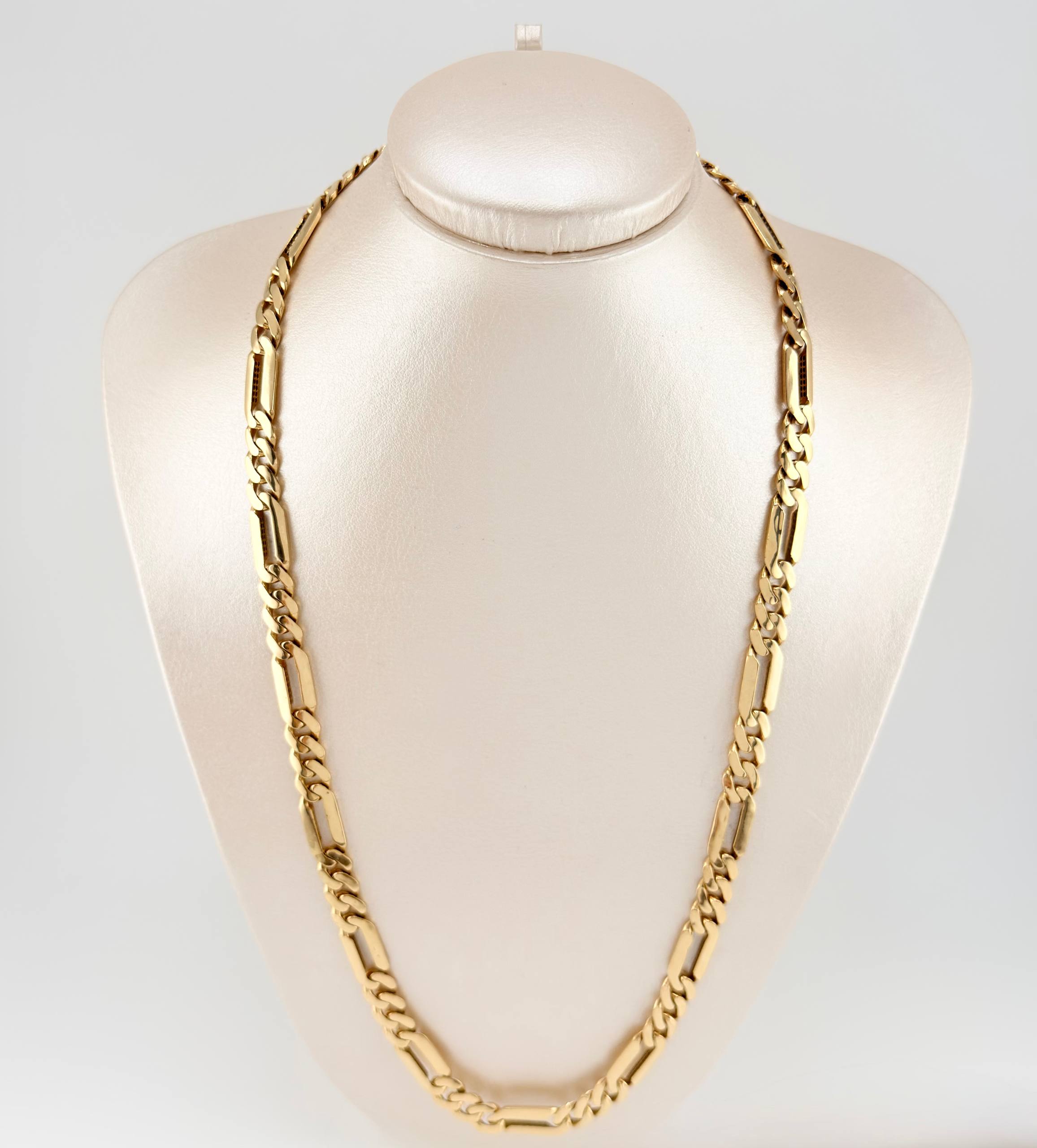Cadena Figaro 33.95gr / 60cm / 8mm Oro Amarillo Nac.Esp. 18K ©