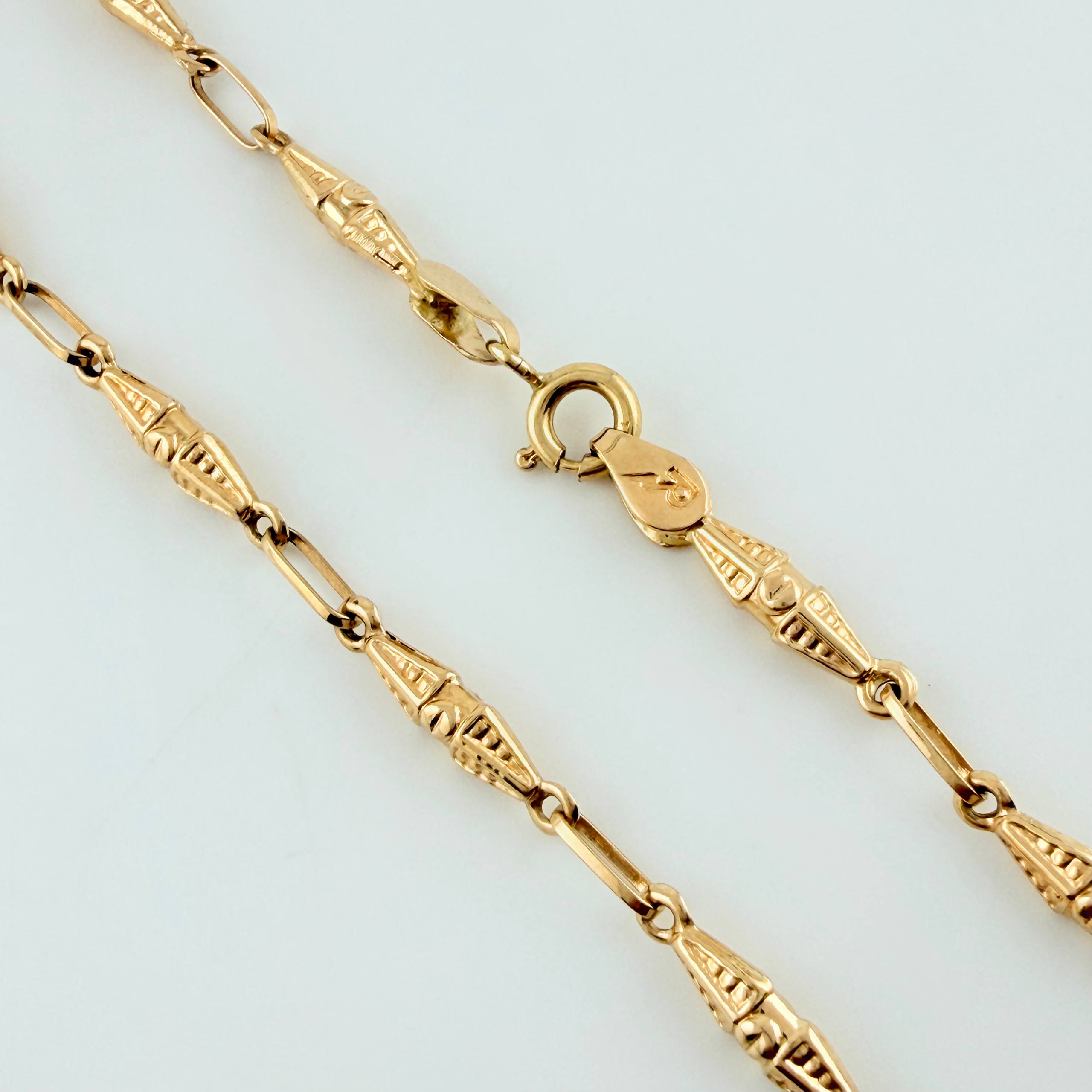 Cadena Rustico Dubai 8.55gr / 60cm / 3mm Oro Amarillo 18K ©