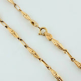 Cadena Rustico Dubai 8.55gr / 60cm / 3mm Oro Amarillo 18K ©