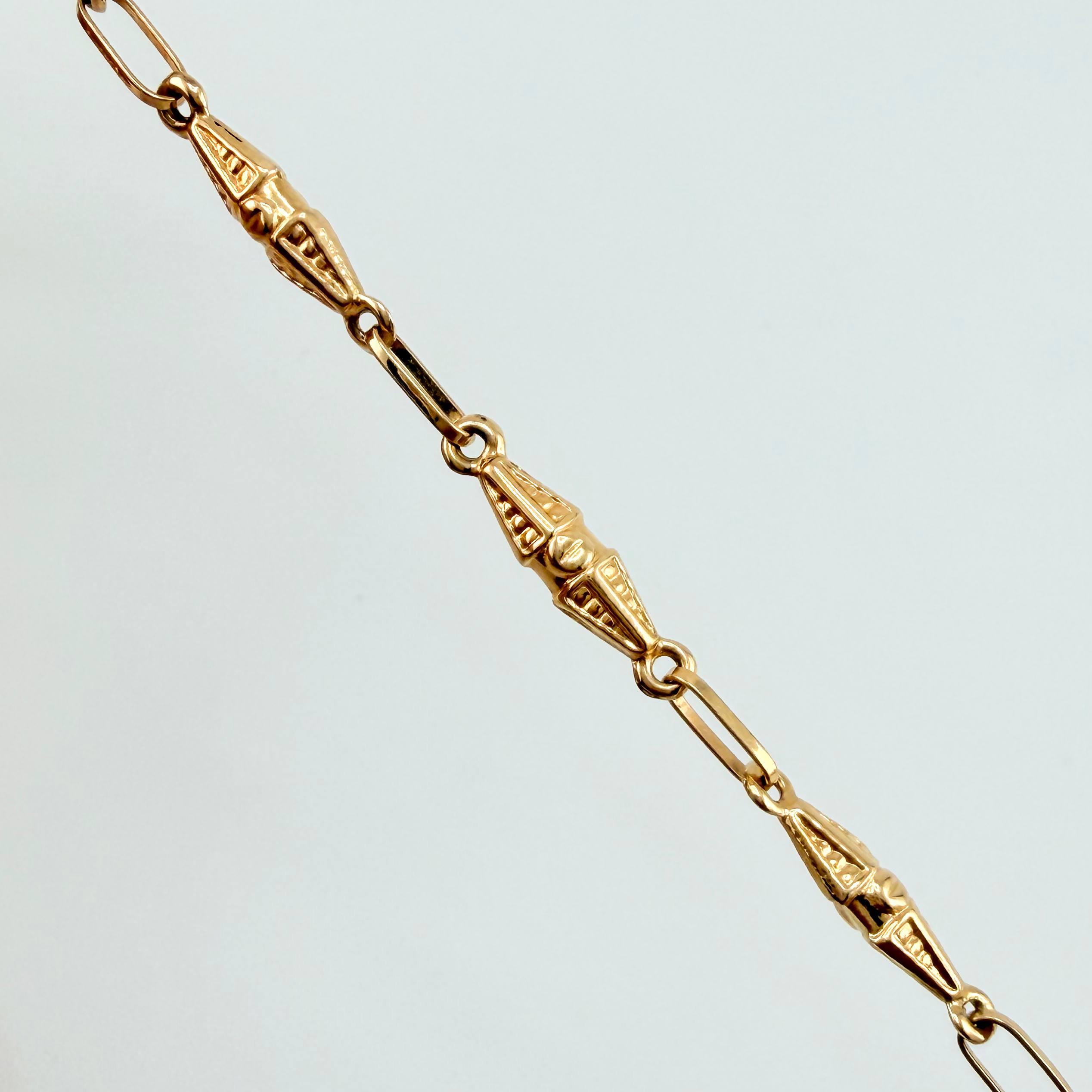 Cadena Rustico Dubai 8.55gr / 60cm / 3mm Oro Amarillo 18K ©