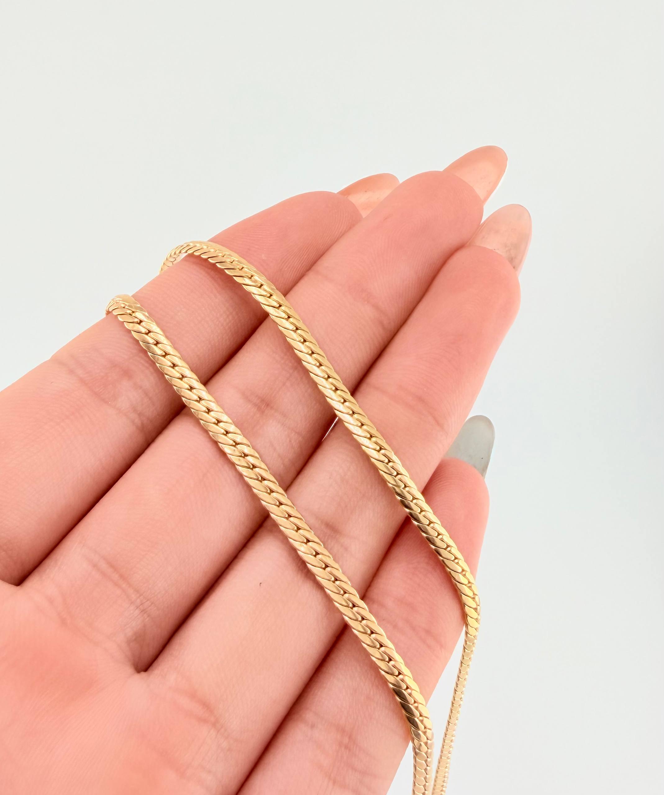 Cadena Serpiente 5.5gr / 45cm / 3mm Oro Amarillo +3 18K ©