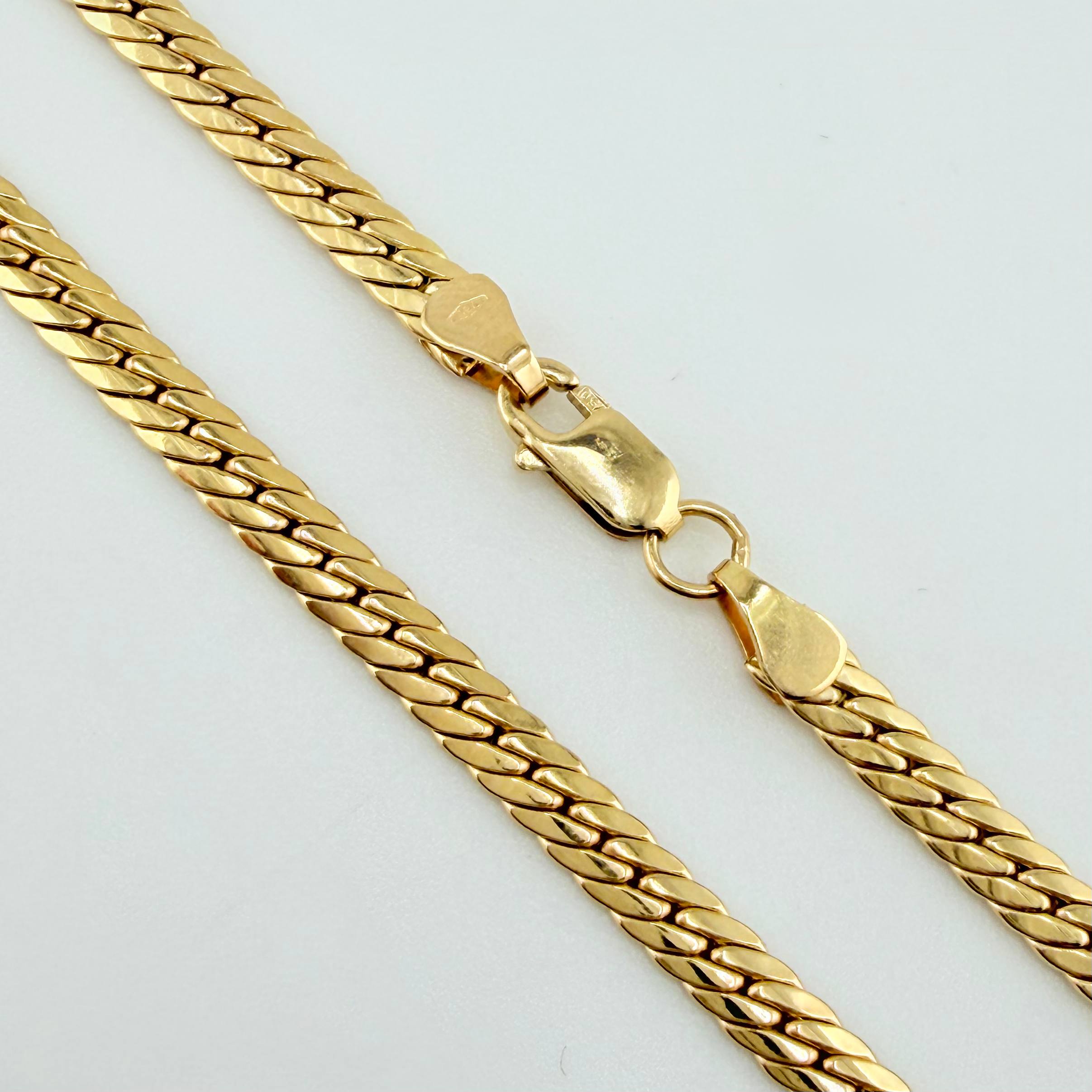Cadena Serpiente 4.6gr / 50cm / 3mm Oro Amarillo +3 18K ©