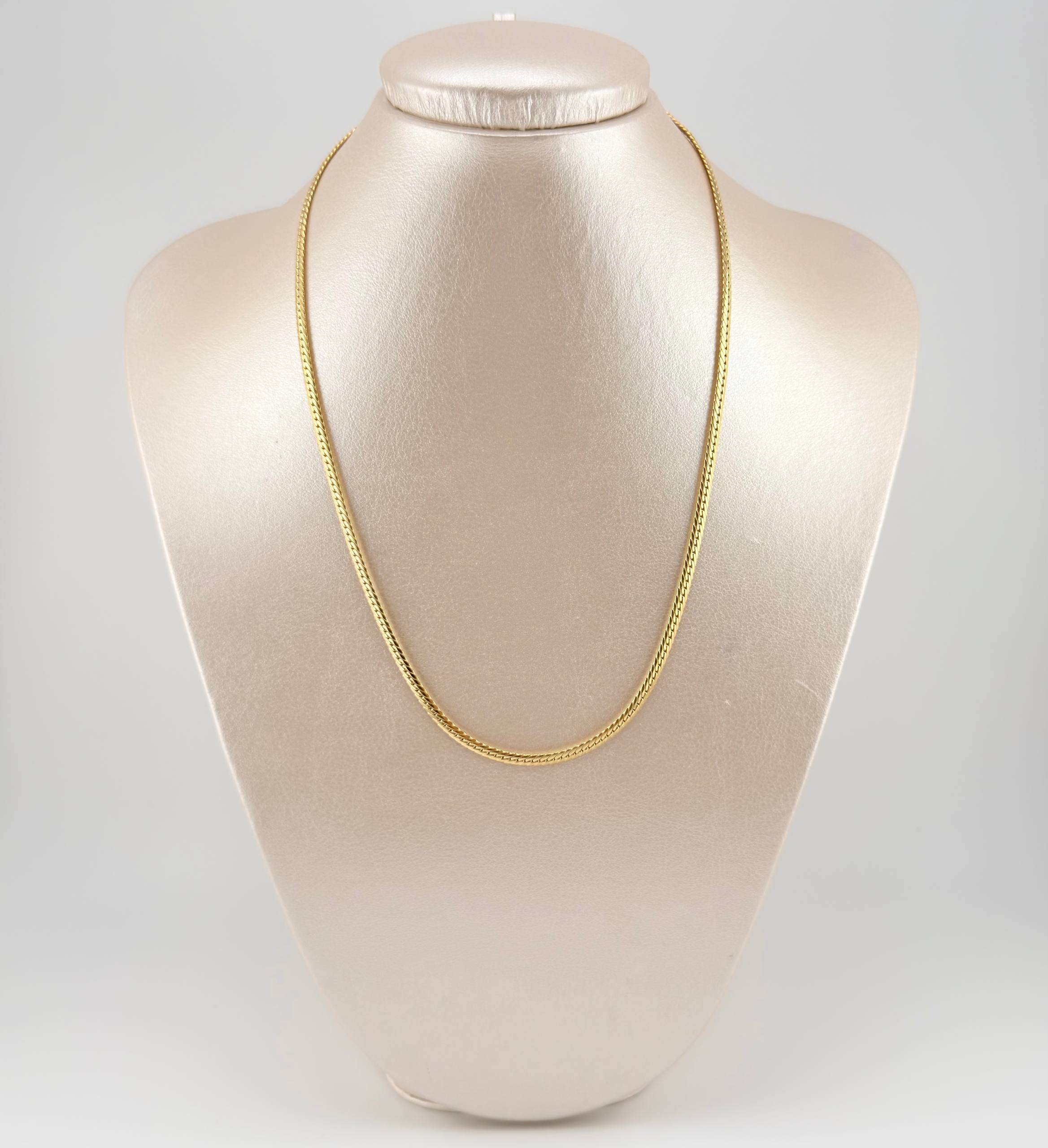 Cadena Serpiente 5.45gr / 45cm / 3mm Oro Amarillo +3 18K (Oferta)