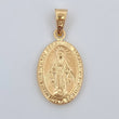 Dije Virgen Milagrosa 1.6gr / 3cm / Oro 18K $