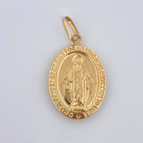 Dije Virgen Milagrosa 1.75gr / 3cm / Oro 18K $
