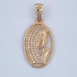 Dije Virgen Maria 2.65gr / 3.2cm / Oro 18K $
