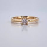 Anillo Solitario 2.45gr / T6 1/4 / Oro 18K &