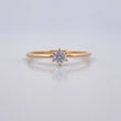 Anillo Solitario 1.2gr / T5 1/2 / Oro 18K &