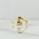 Anillo Abrazo 2.7gr / T7 1/2 / Liso Oro Amarillo 18K ©