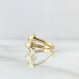 Anillo Abrazo 2.7gr / T7 1/2 / Liso Oro Amarillo 18K ©