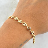 Pulso GC 5.05gr / 20cm / 6mm Liso Oro Amarillo 18K ©