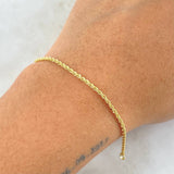 Pulso Lazo 1.05gr / 19.5cm / 1.7mm Oro Amarillo +3 18K *