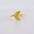Anillo Luna Diamantado 1.1 g / T7 Oro Amarillo 18K