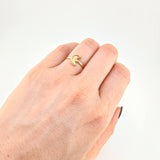 Anillo Luna Diamantado 1.1 g / T5 3/4 Oro Amarillo 18K