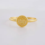 Anillo Circular corona 0.9g / T6 1/4 Oro Amarillo 18K