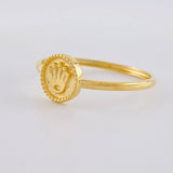 Anillo Circular corona 0.9g / T6 1/4 Oro Amarillo 18K