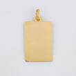 Dije Placa Rectangular 1.5 g / 2.9 cm Oro Amarillo 18K