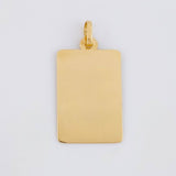 Dije Placa Rectangular 1.5 g / 2.9 cm Oro Amarillo 18K