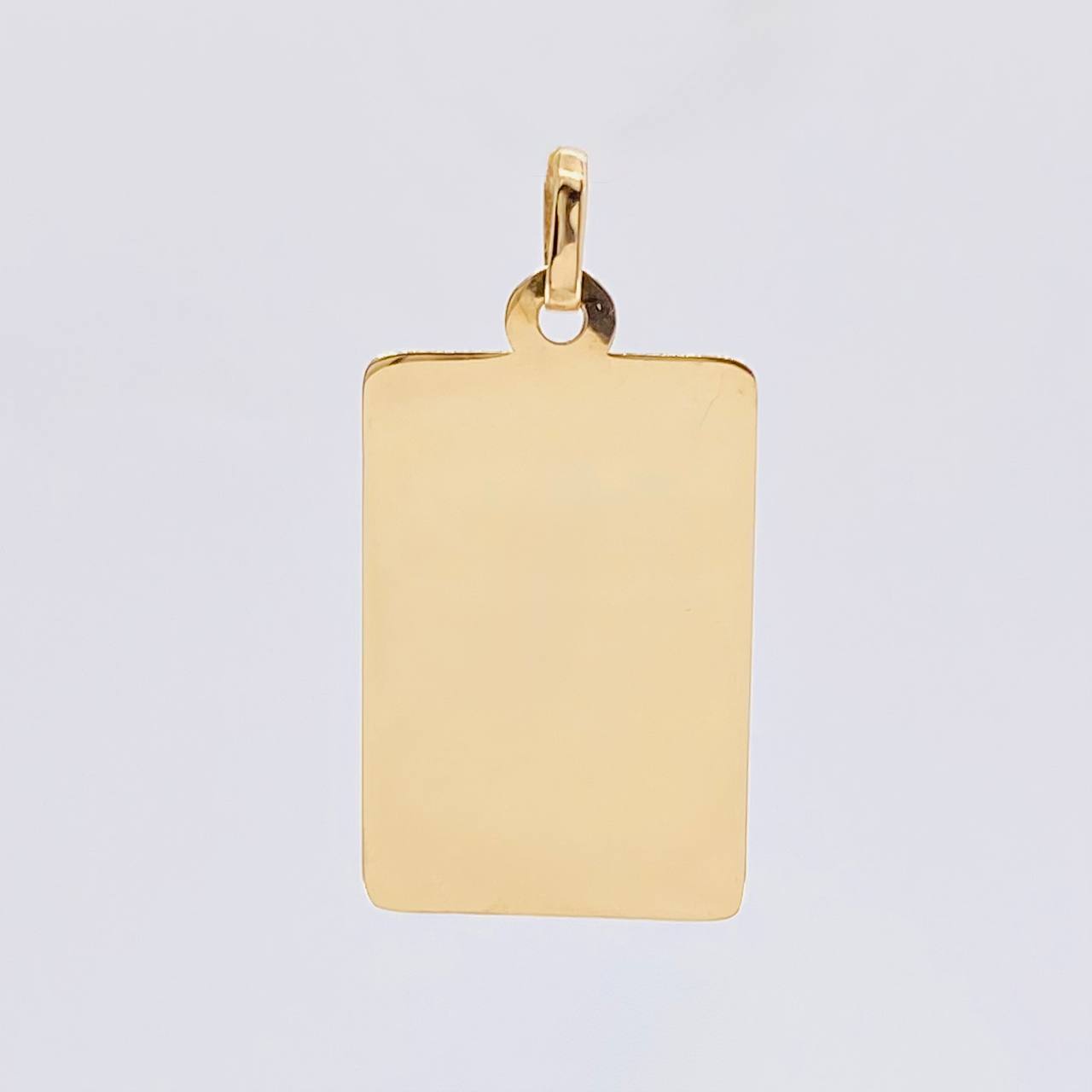 Dije Placa Rectangular 1.45 g / 2.9 cm Oro Amarillo 18K