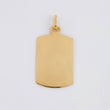 Dije Placa Rectangular Ovalada 1.4 g / 3 cm Oro Amarillo 18K