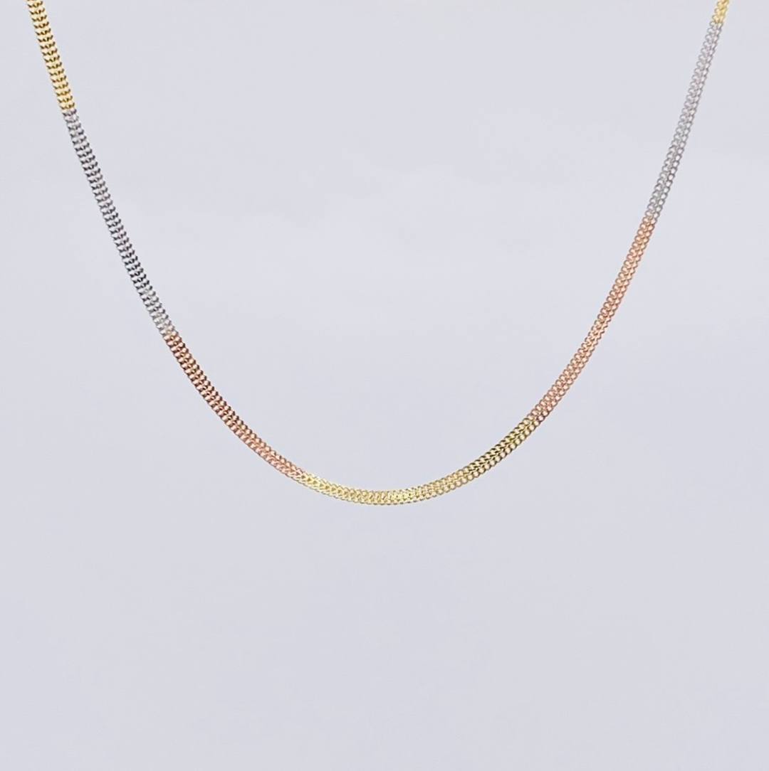 Cadena Sedusa 1.4g / 40.4cm / 1.5mm Tres Oros 18K