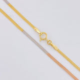 Cadena Sedusa 1.4g / 40.4cm / 1.5mm Tres Oros 18K