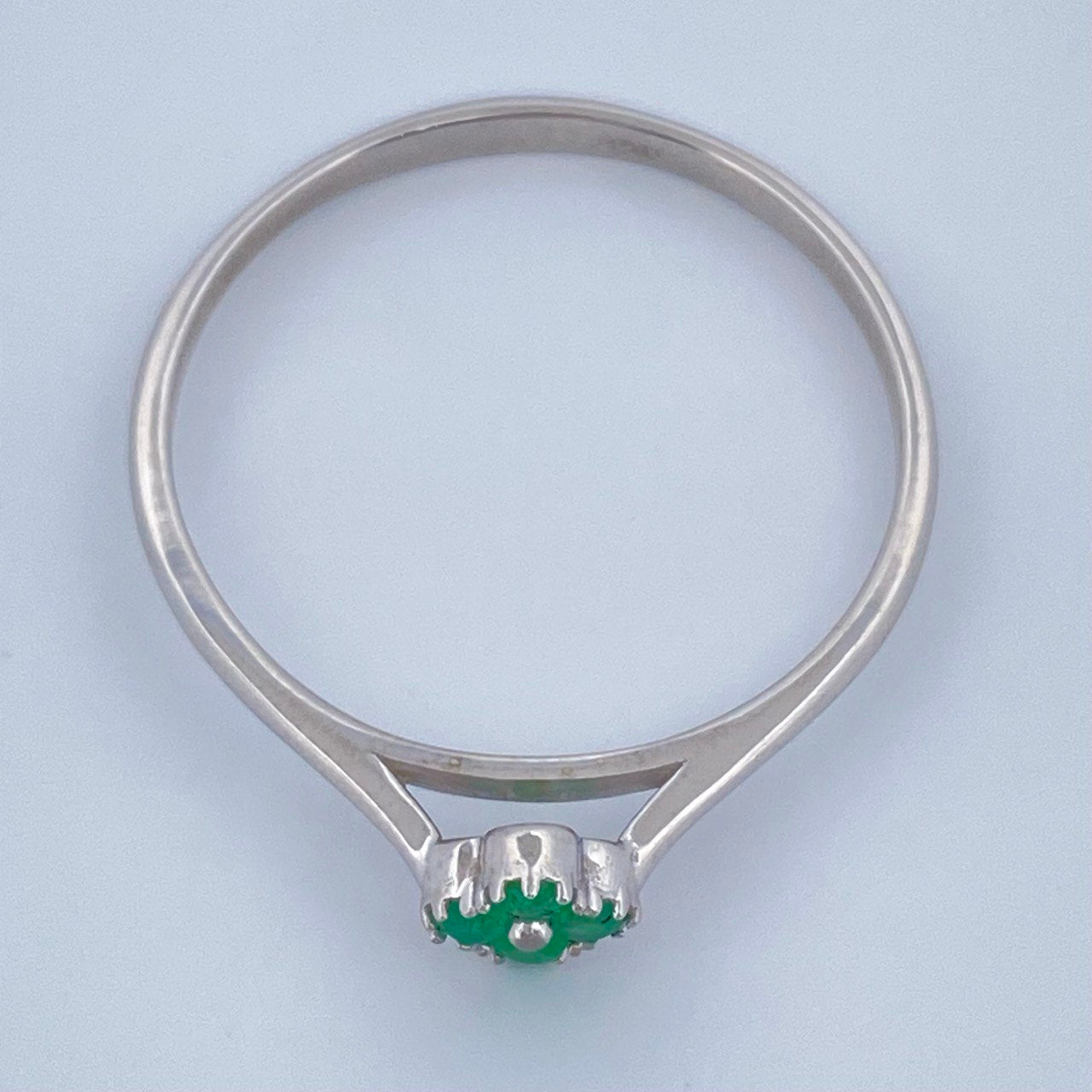 Anillo Trebol 1.25gr / T10 1/2 / Plata Ley 950 +