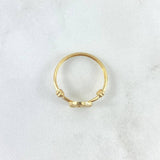 Anillo Sello San Benito 1.55  T9 1/4 / Nudo Liso  Oro Amarillo 18K *