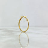 Anillo Sello San Benito 1.55  T9 1/4 / Nudo Liso  Oro Amarillo 18K *