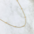 Cadena Aro Seguido 3.5gr / 45cm / 3mm Bola Diamantada Oro Amarillo