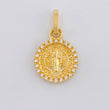 Dije Medalla San Benito Doble Faz 2.05 g / 2 cm Oro Amarillo 18K