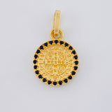 Dije Medalla San Benito Doble Faz 2.05 g / 2 cm Oro Amarillo 18K