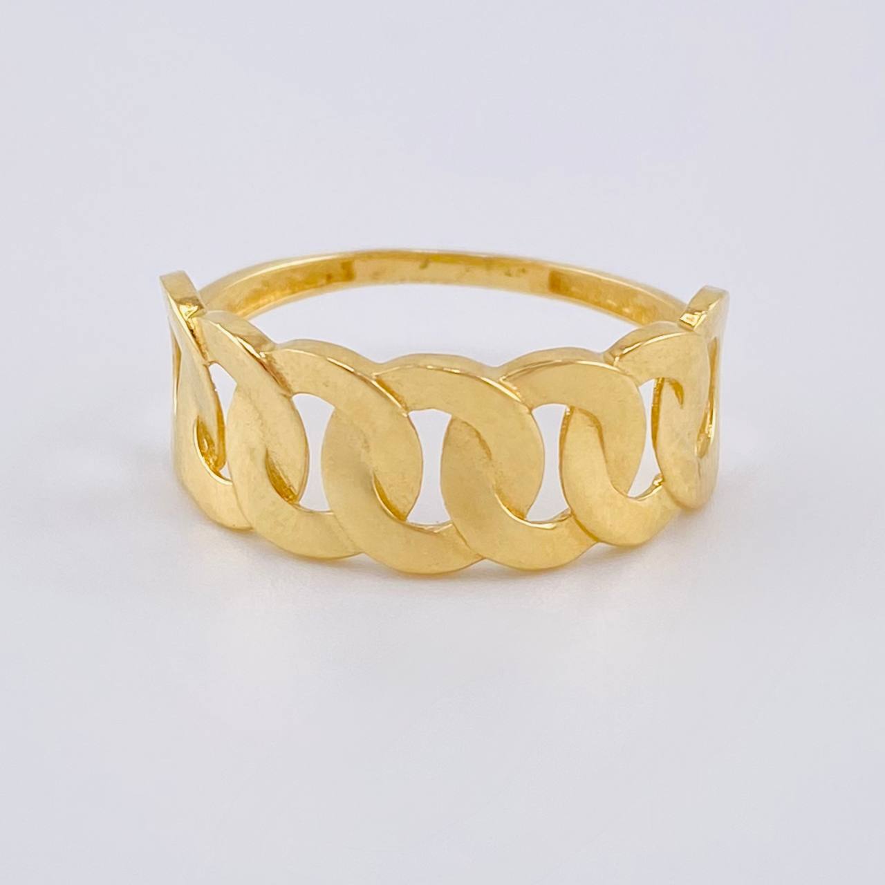 Anillo Cubano 1.85 g / T6 Oro Amarillo 18K