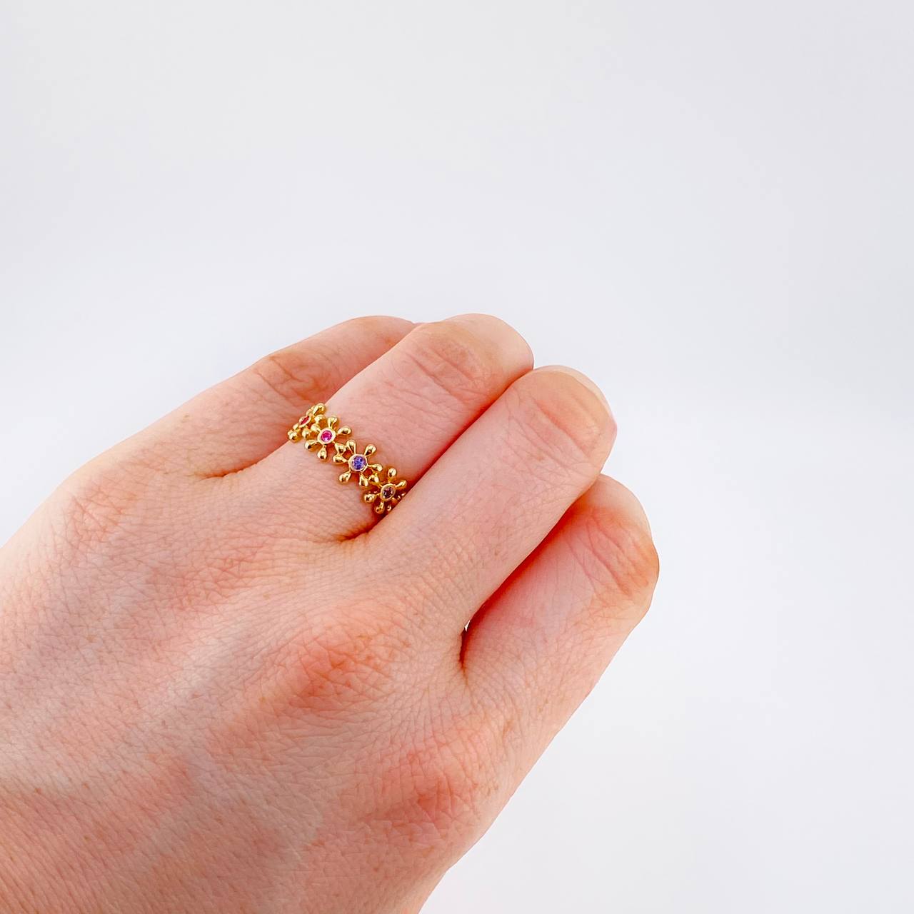 Anillo Jardin Dorado 3.2 g / T6 Oro Amarillo 18K