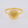 Anillo Burbuja Corazon 1.75 g / T7 1/4 Oro Amarillo 18K