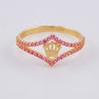 Anillo Corona 1.7 g / T7 Oro Amarillo 18K