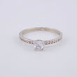 Anillo Solitario 1.55 g / T6 3/4 Oro Blanco 18K
