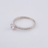 Anillo Solitario 1.55 g / T6 3/4 Oro Blanco 18K