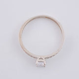 Anillo Solitario 1.55 g / T6 3/4 Oro Blanco 18K