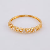 Anillo Carril Infinito 1 g / T6 1/2 Oro Rosa 18K