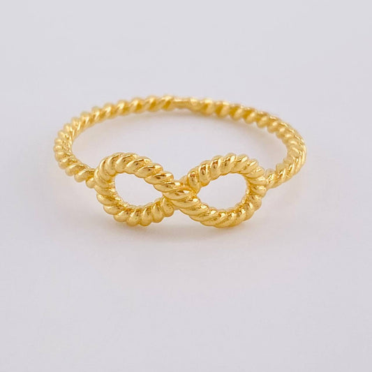 Anillo Burbuja Infinito 1.6 g / T6 1/4 Oro Amarillo 18K