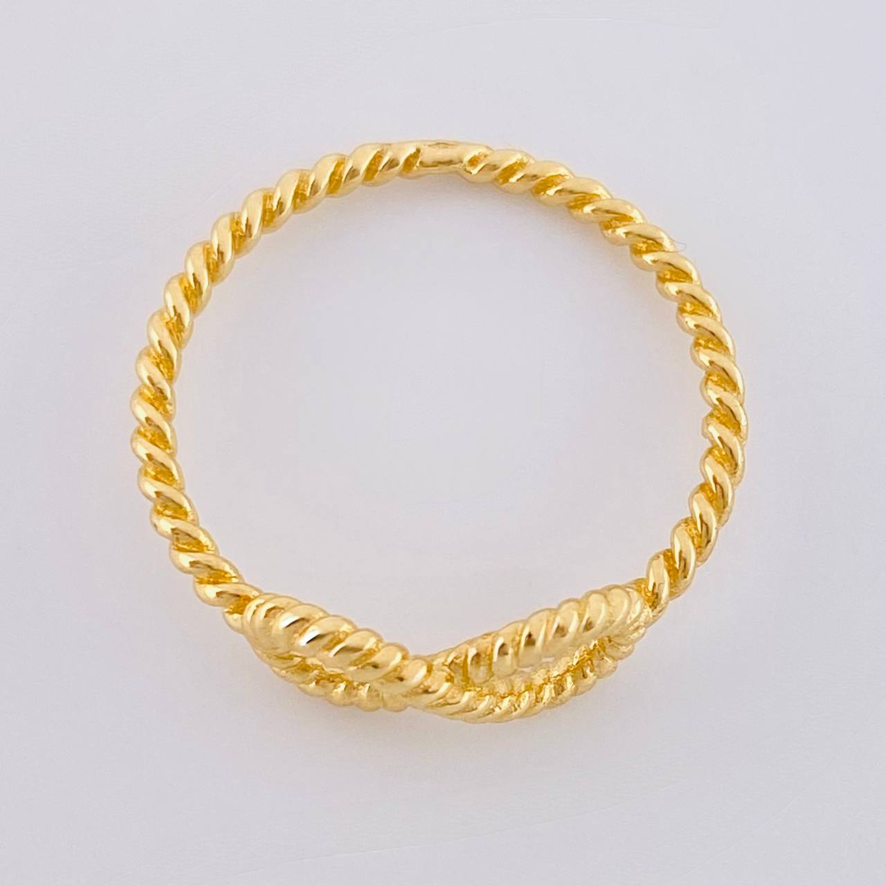 Anillo Burbuja Infinito 1.6 g / T6 1/4 Oro Amarillo 18K