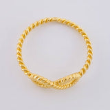 Anillo Burbuja Infinito 1.6 g / T6 1/4 Oro Amarillo 18K